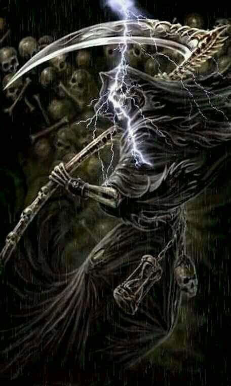 Pin By April Miller On Skulls Skeletonskeletal Grim Reaper Art