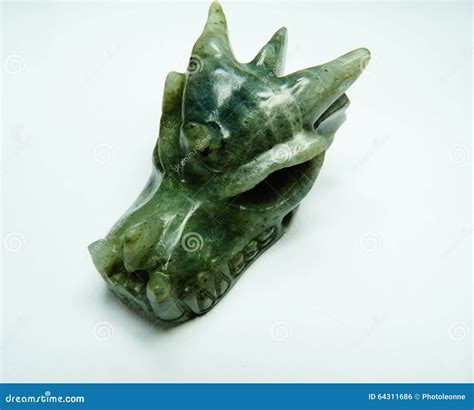 Stone Gem Dragon Head Carved Fantasy Stock Photo Image Of Mythology