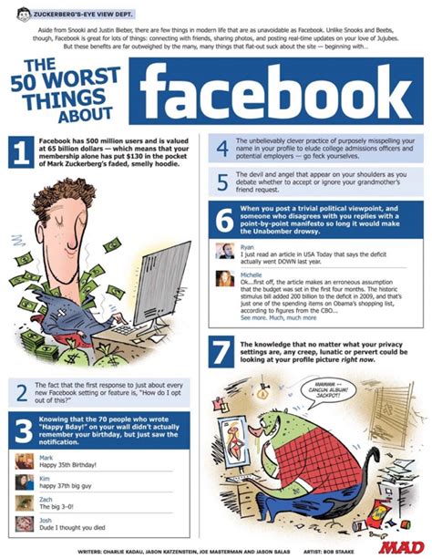 Mad Magazine The 50 Worst Things About Facebook Alonsogigi