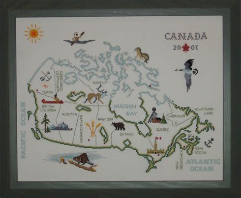 Canada | Cross stitch, Cross stitch patterns, Cross stitch embroidery