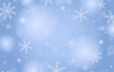 Wallpaper Winter Snow Snowflakes Background Christmas Blue Winter