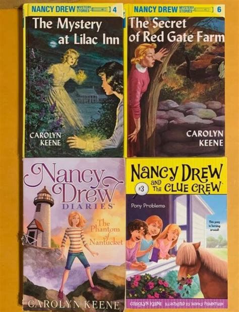 Lot Of 5 Random Nancy Drew Mystery Books Paperback Hardback Bobbsey