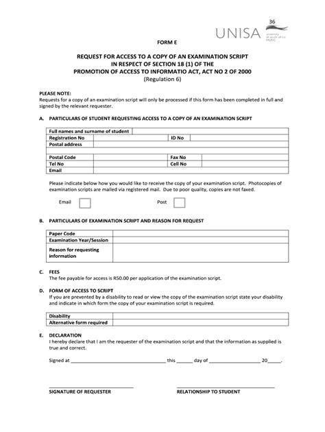 Unisa Forms Fill Online Printable Fillable Blank Pdff Vrogue Co