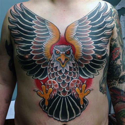 Discover more posts about traditional chest tattoo. 80 Eagle Chest Tattoo Designs For Men - Manly Ink Ideas