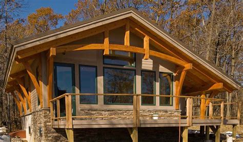 Bristol Mountain Cabin Timber Frame Case Study Metal Building Home
