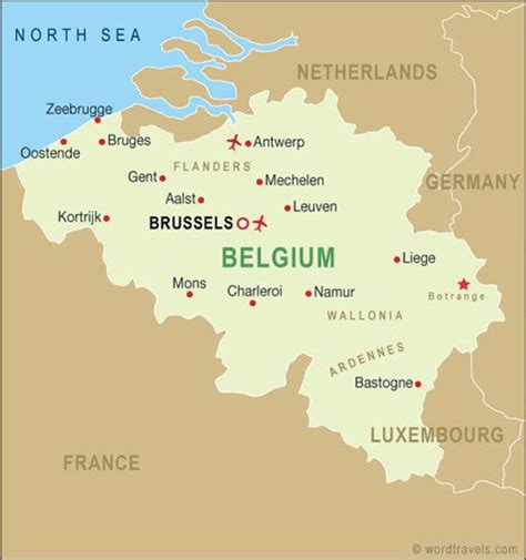 Belgium Map And Belgium Satellite Images Belgium Map Belgium Travel Belgium