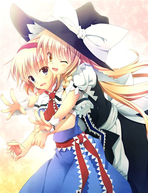 safebooru 2girls alice margatroid blonde duo female kirisame marisa long hair multiple girls