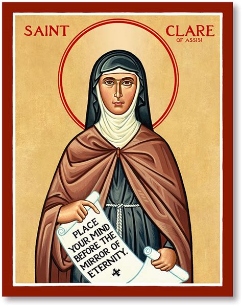 Women Saint Icons St Clare Icon Monastery Icons