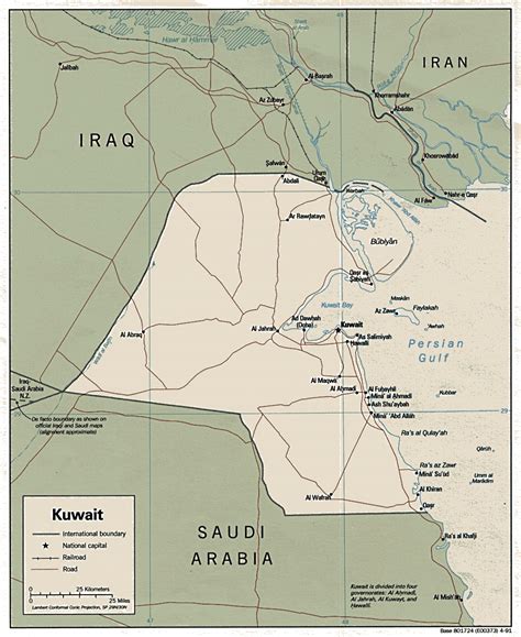Maps Of Kuwait Detailed Map Of Kuwait In English Tourist Map Of