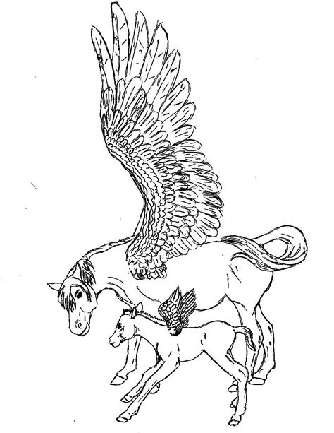 pegasus adult coloring pages coloring pages