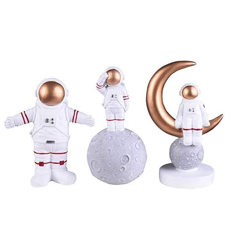 Nbhuzehua Resin Astronaut Figurine Outer Space Themed Party