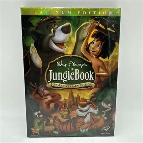 Disney The Jungle Book Platinum Th Anniversary Edition Dvd Sealed With Cover Picclick