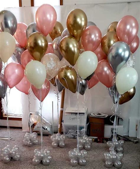 Birthday Party Decorators Near Me Bouquets With Chrome Balloons Balloons By Design