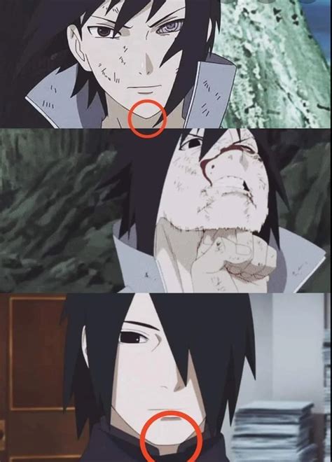 That Punch In The Last Fight Of Shinpuddin Changed Sasukes Chin 🤣