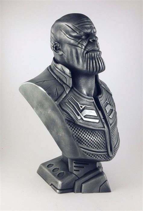 3d Printed Marvel Thanos Figure Bust Etsy