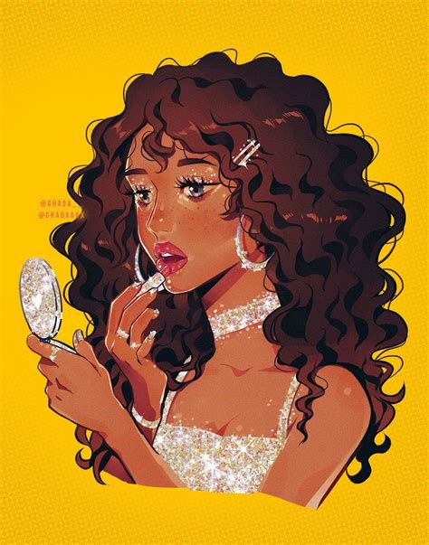Twitter Black Girl Art Girls Cartoon Art Curly Hair Drawing