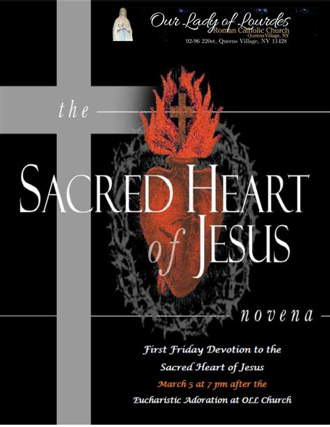 First Friday Of The Month Devotion Sacred Heart Of Jesus Mass Our