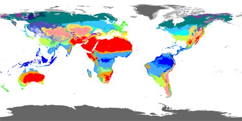 Map Of The World According To The K Ppen Geiger Climate Classification X R Mapporn