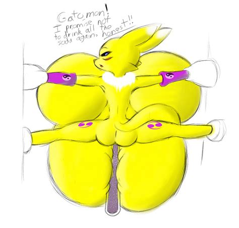 rule 34 anthro back view color digimon female female only fur furry inflation insertion