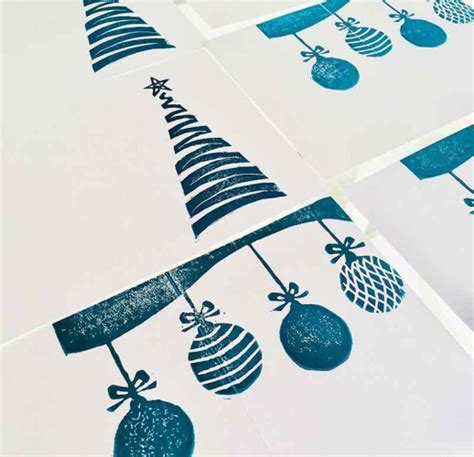 make your own christmas cards kim herringe printmaker maleny