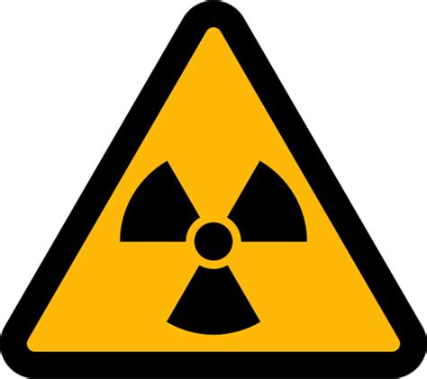 Vector Illustration Of Triangular Radioactivity Sign Public Domain
