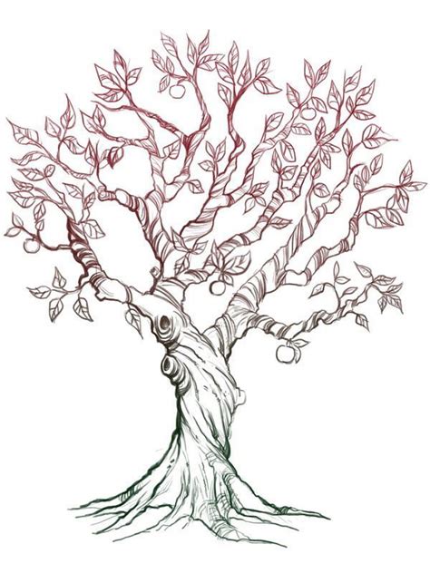 Fe628df6676a8dc672ca210084f08147 600×800 Pixels Tree Drawing Tree Painting Tree Art