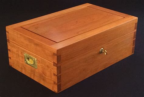 Custom Large Jewelry Box In Cherry Wood By David Klenk