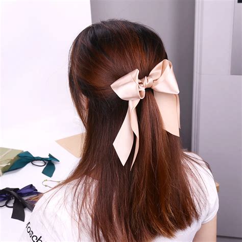 Buy 1pc Fashion Women Tiara Satin Ribbon Bow Hair Band