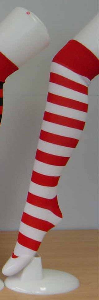 Red And White Striped Socks The Party Warehouse