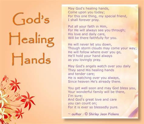 The good times and memories you have shared with me are truly a treasure for my life. May God's healing hand touch you. | Prayers for healing ...