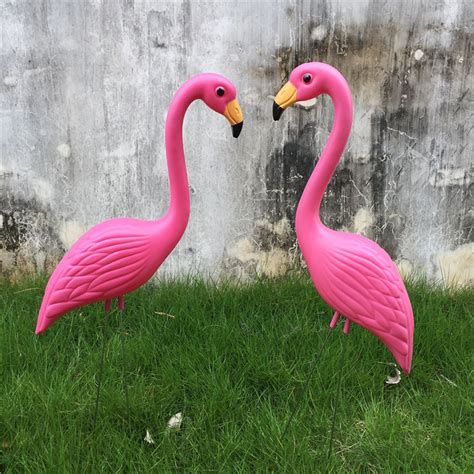 Realistic Large Pink Flamingo Garden Decoration Lawn Art Ornament Home