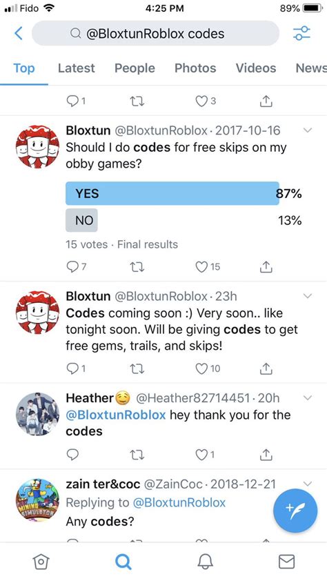 Bloxtun Roblox Twitter Codes For Mega Fun Obby