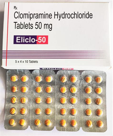 Clomipramine Hcl 50 Mg Tablets Elikem Pharmaceuticals Pvt Ltd