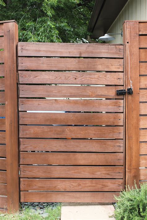 Modern Horizontal Fence The Cavender Diary Fence Gate Design
