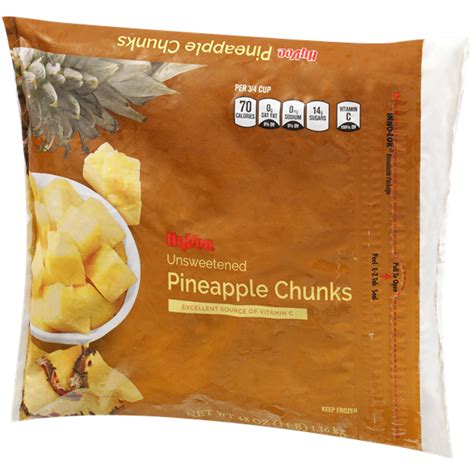 Your daily values may be. Hy-Vee Unsweetened Pineapple Chunks | Hy-Vee Aisles Online ...