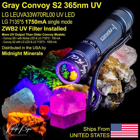 New Convoy S2 Best 365nm Longwave Uv Ultraviolet Led Filtered Mineral
