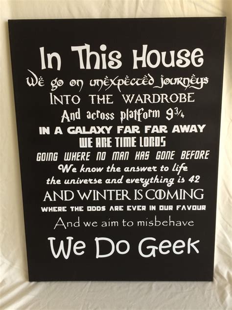 We Do Geek Canvas Sign