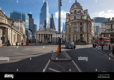 City Of London England Uk March 2021 Deserted City Of London During The