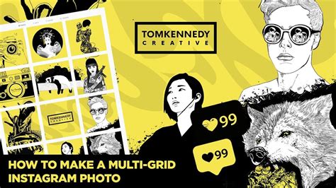 Add your favorite photos and text to make it your own. How to make a Multi-Photo Collage Grid for Instagram in ...