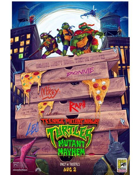 nickalive new teenage mutant ninja turtles mutant mayhem poster unveiled at comic con