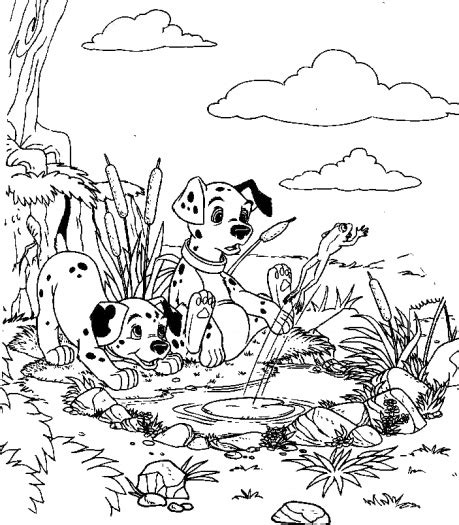 Download and print these dalmatian coloring pages for free. 101 Dalmatians Puppies Coloring Pages at GetColorings.com ...