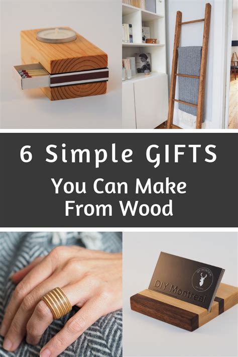 6 Simple Gifts You Can Make From Wood | DIY Montreal | Woodworking