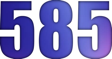 585 — пятьсот восемьдесят пять натуральное нечетное число в ряду