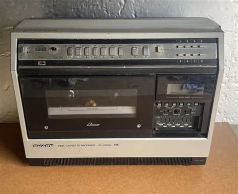 Vintage Sharp Vc H Video Cassette Recorder Player Vhs Vcr Portable