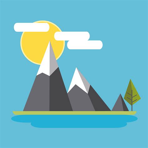 Download Mountain Flat Design Design Royalty Free Vector Graphic