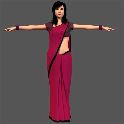 Saree 3d Models Download Free3d