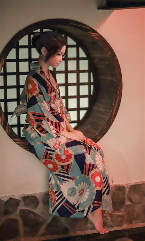 Wallpaper Asian Cgi Women Sitting Artwork Digital Art Barefoot Brunette 1920x3200