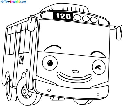 √ Kumpulan Gambar Mewarnai Tayo The Little Bus Terlengkap 2024