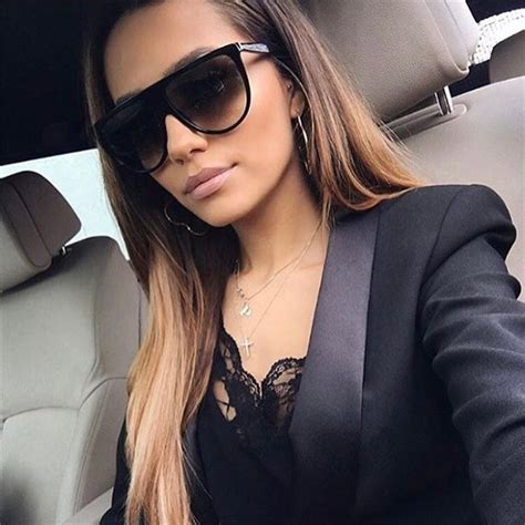 Molniya Oversized Square Sunglasses Women Designer Brand