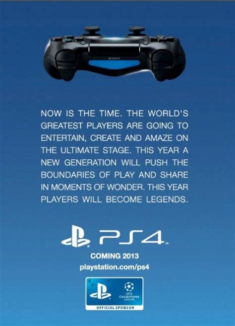 Ps4 Coming 2013 To Europe According To Ad Campaign Gaming Age